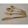 Gold Wedding Events Flatware Gold Plating Spoon Fork Knife Set Stainless Steel Cutlery